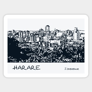 Harare Zimbabwe Sticker